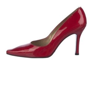 Patent leather red Stuart Weitzman classic pumps
